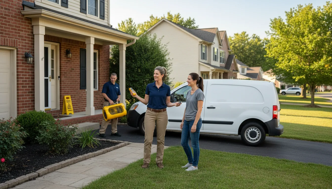 Residential water damage restoration in Cotton Valley, LA
